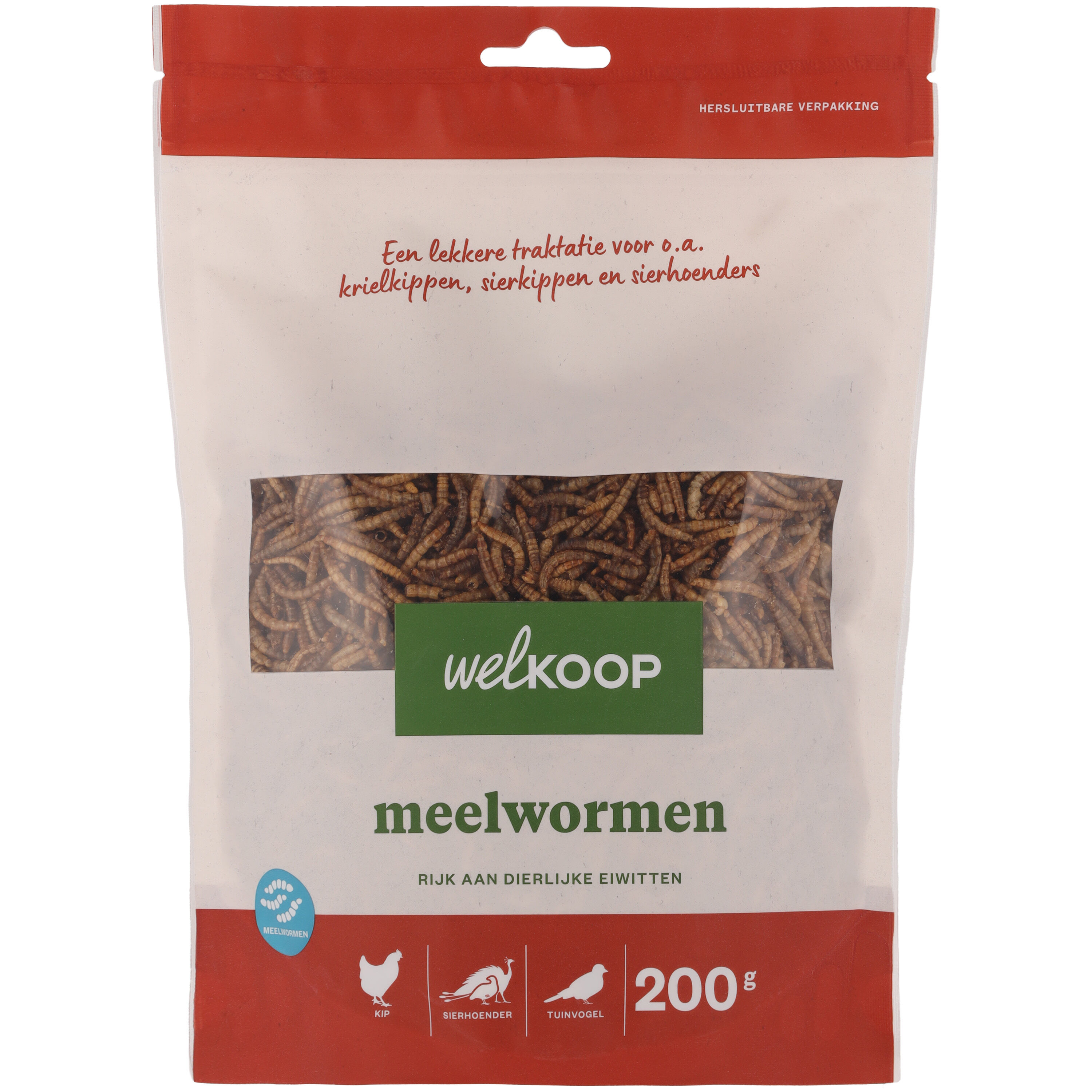 Welkoop Meelwormen - Kippensnack - 200 Welkoop Meelwormen - Kippensnack - 200