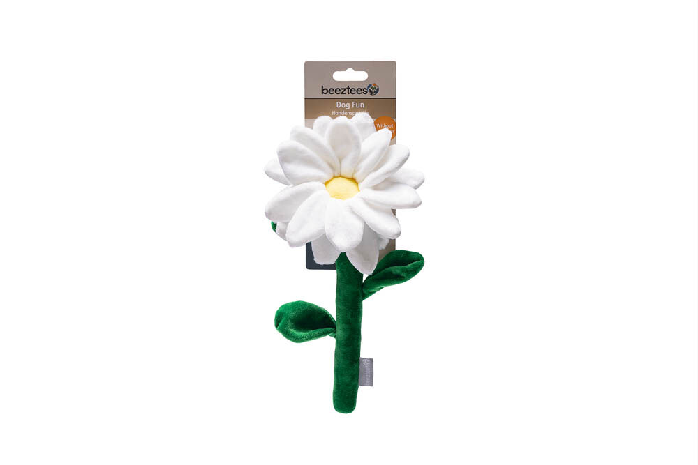 Beeztees Madelief - Knuffel - Hondenspeelgoed - 1.00 cm - Wit - 1.00 cm - 1.00 cm