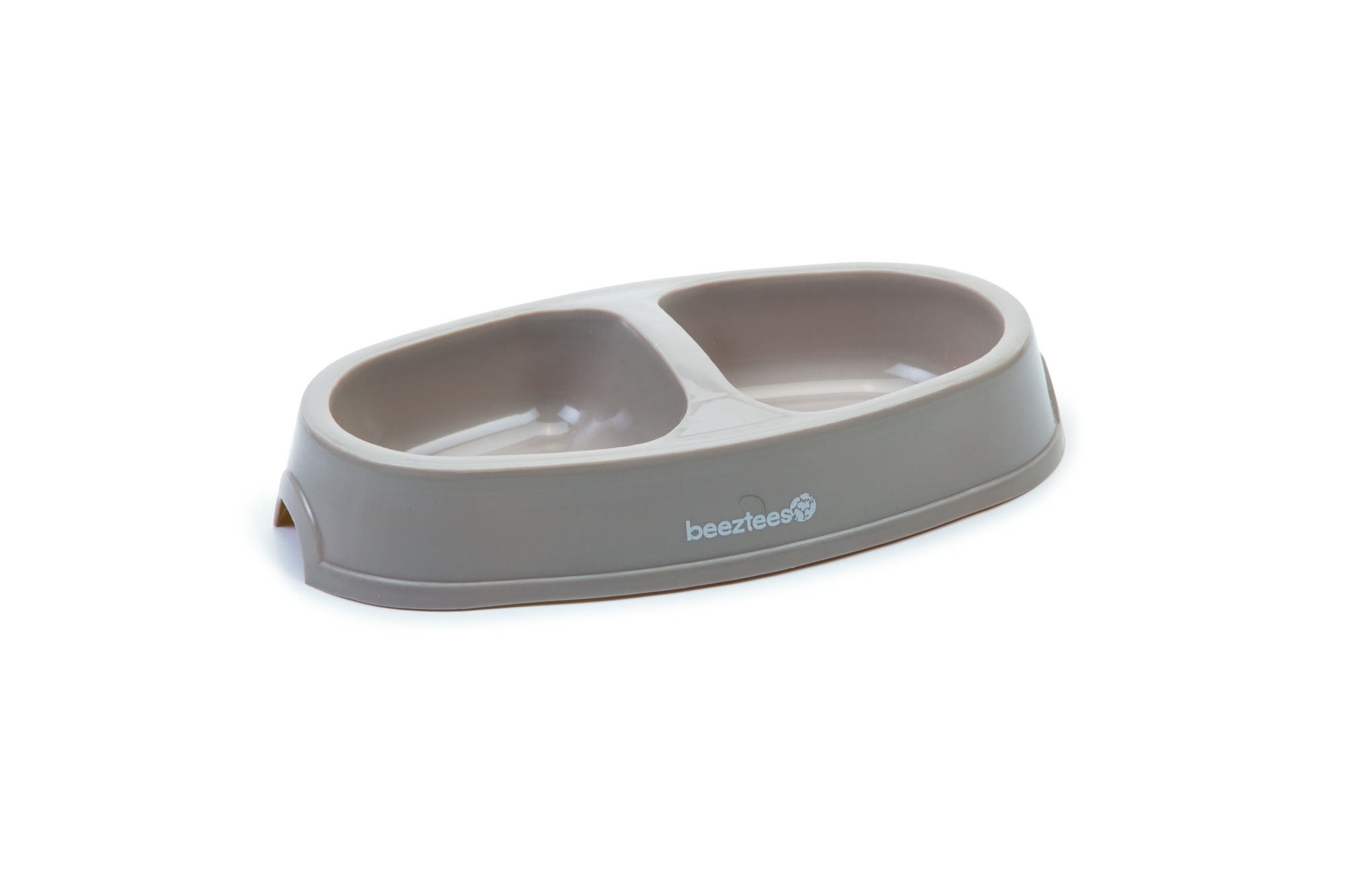 Beeztees dubbel - voerbak - 4.50 cm - Beige - 22.50 cm - 12.80 cm