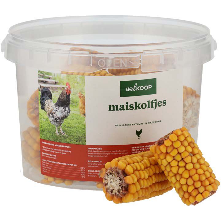 Welkoop Maiskolfjes - Kippensnack - 1