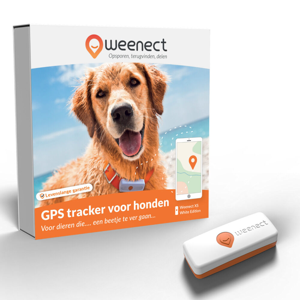 Weenect - GPS tracker Hond - 14.50 cm - wit - 12.00 cm - XS - 3.00 cm