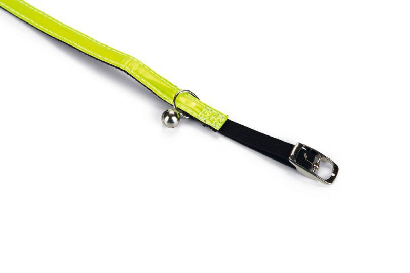 BEEZTEES Reflecterend - Kattenhalsbandje - 32 cm - Geel - 10 mm