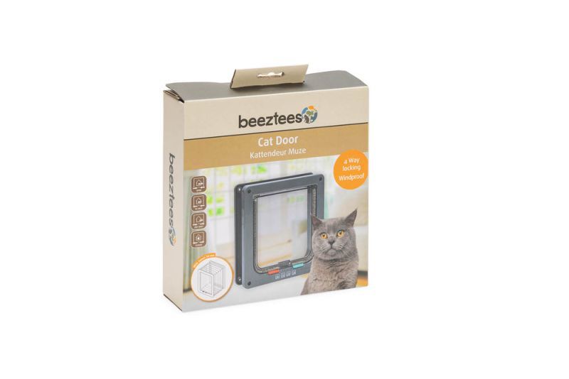 Beeztees Muze - Kattenluik - Grijs - 5x19x5 cm - 5.5 cm