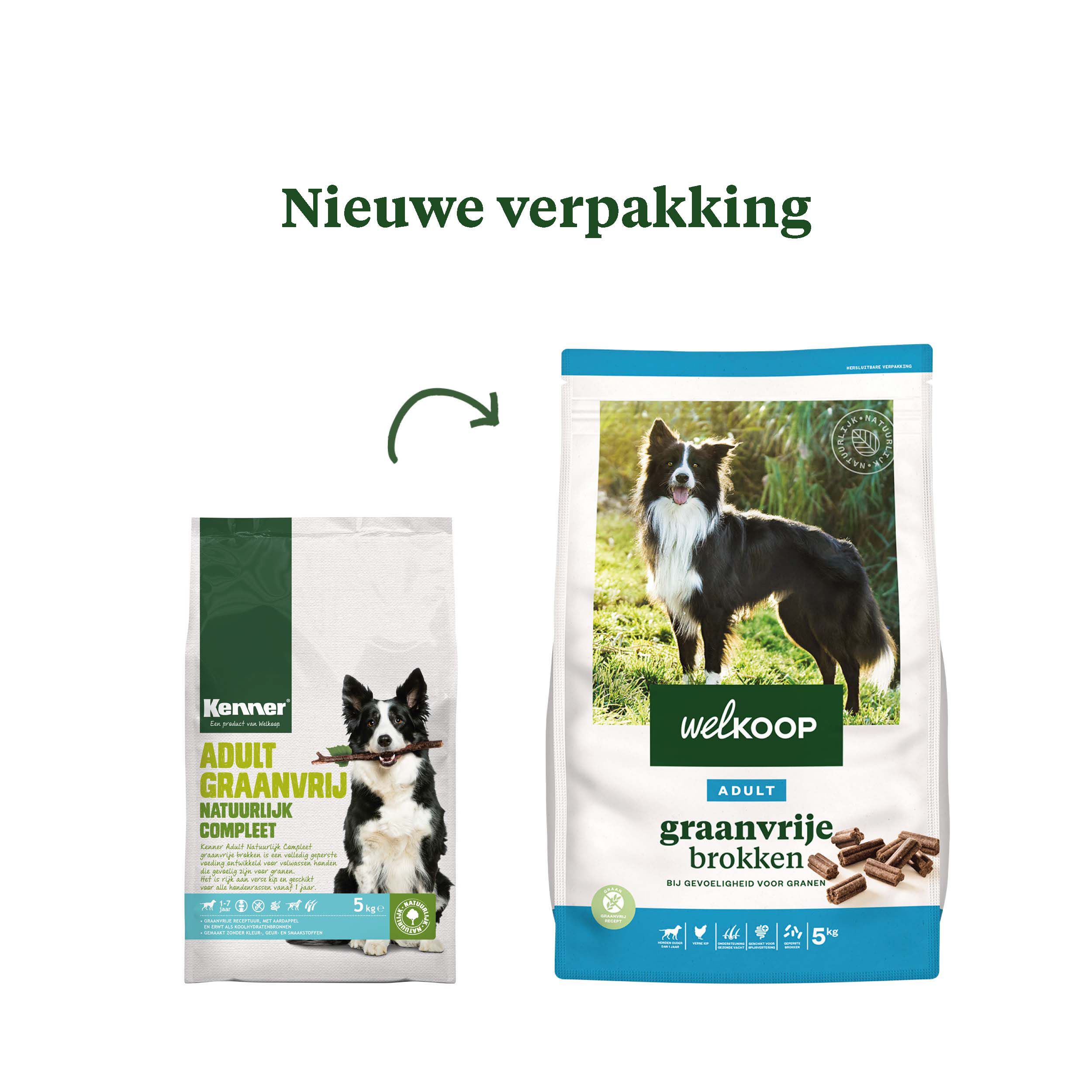 Welkoop Adult Geperste brokken - Graanvrij - Hondenvoer - 5 - kip