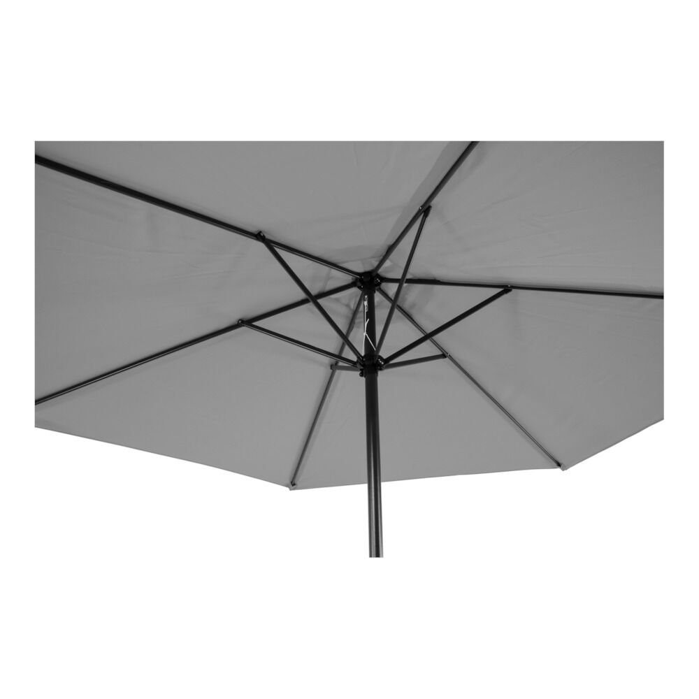 Lesli Living Gemini Stokparasol - Parasol - Licht grijs - 300 cm