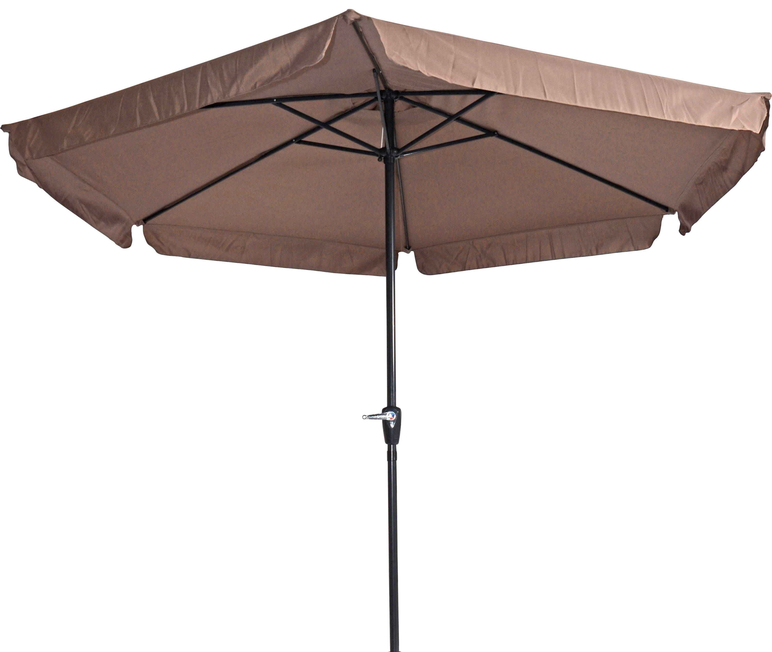 Lesli Living Gemini Stokparasol - Parasol - Taupe - 6x4x2 cm - 300 cm Lesli Living Gemini Stokparasol - Parasol - Taupe - 6x4x2 cm - 300 cm
