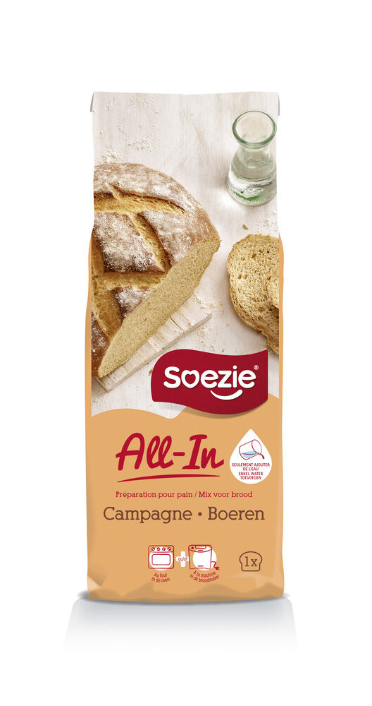 Soezie All-in-mix Boerenbrood - Broodmeel - 500 Soezie All-in-mix Boerenbrood - Broodmeel - 500