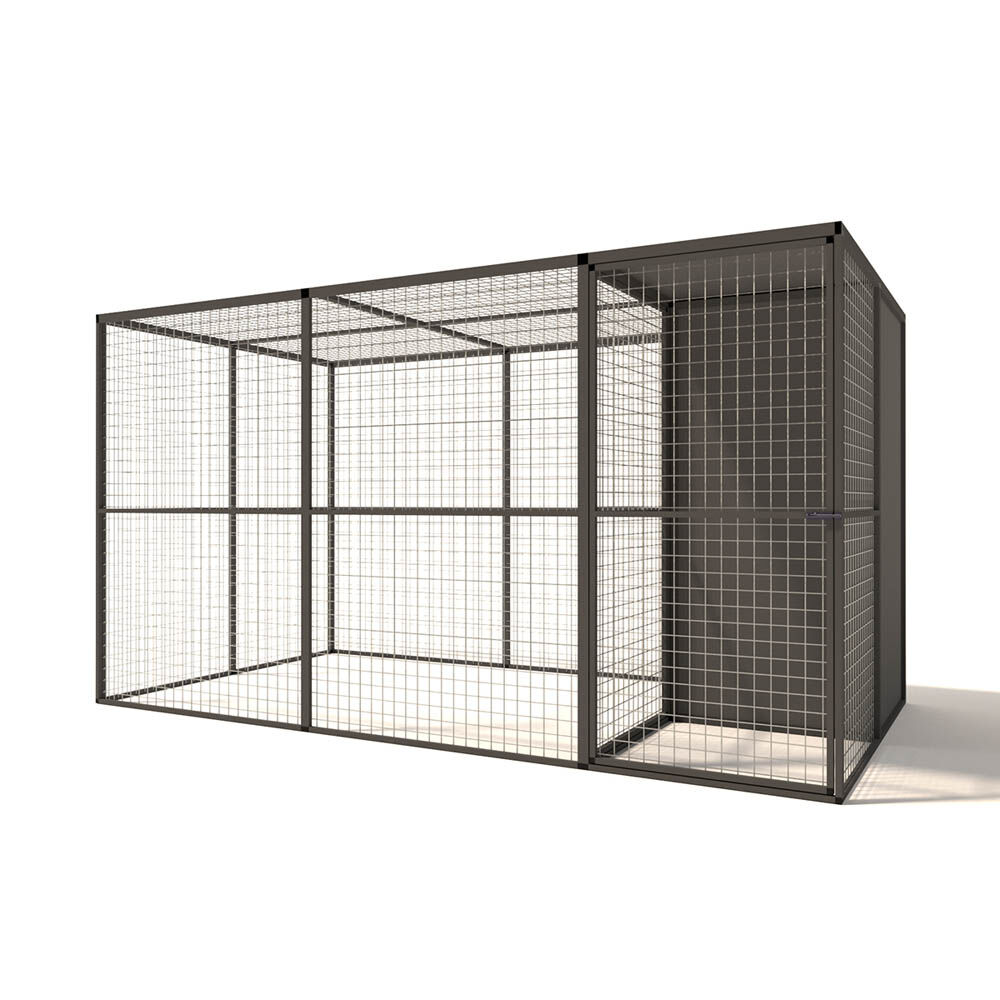 Glorenza - Kattenren - Antraciet - 178x176x328 cm Glorenza - Kattenren - Antraciet - 178x176x328 cm