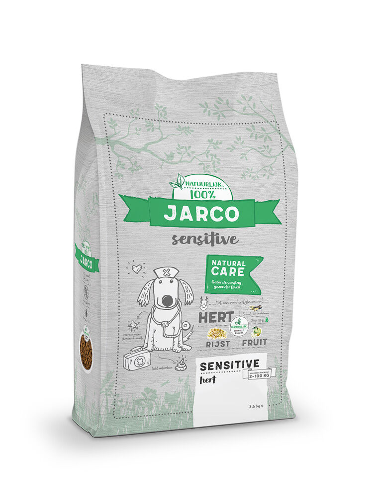 Jarco Dog Sensitive - Hondenvoer - 12500 - hert Jarco Dog Sensitive - Hondenvoer - 12500 - hert