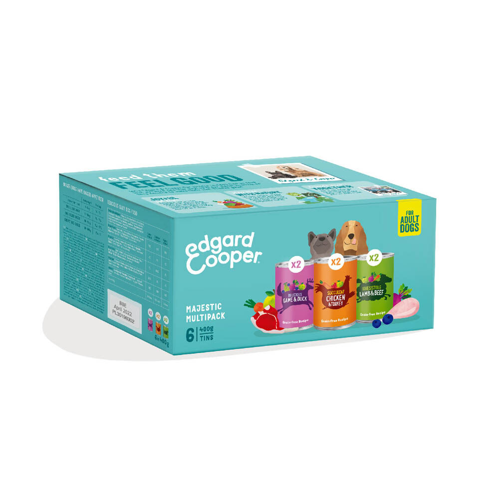 Edgard & Cooper Adult Multipack - Hondenvoer - 6x400 gram
