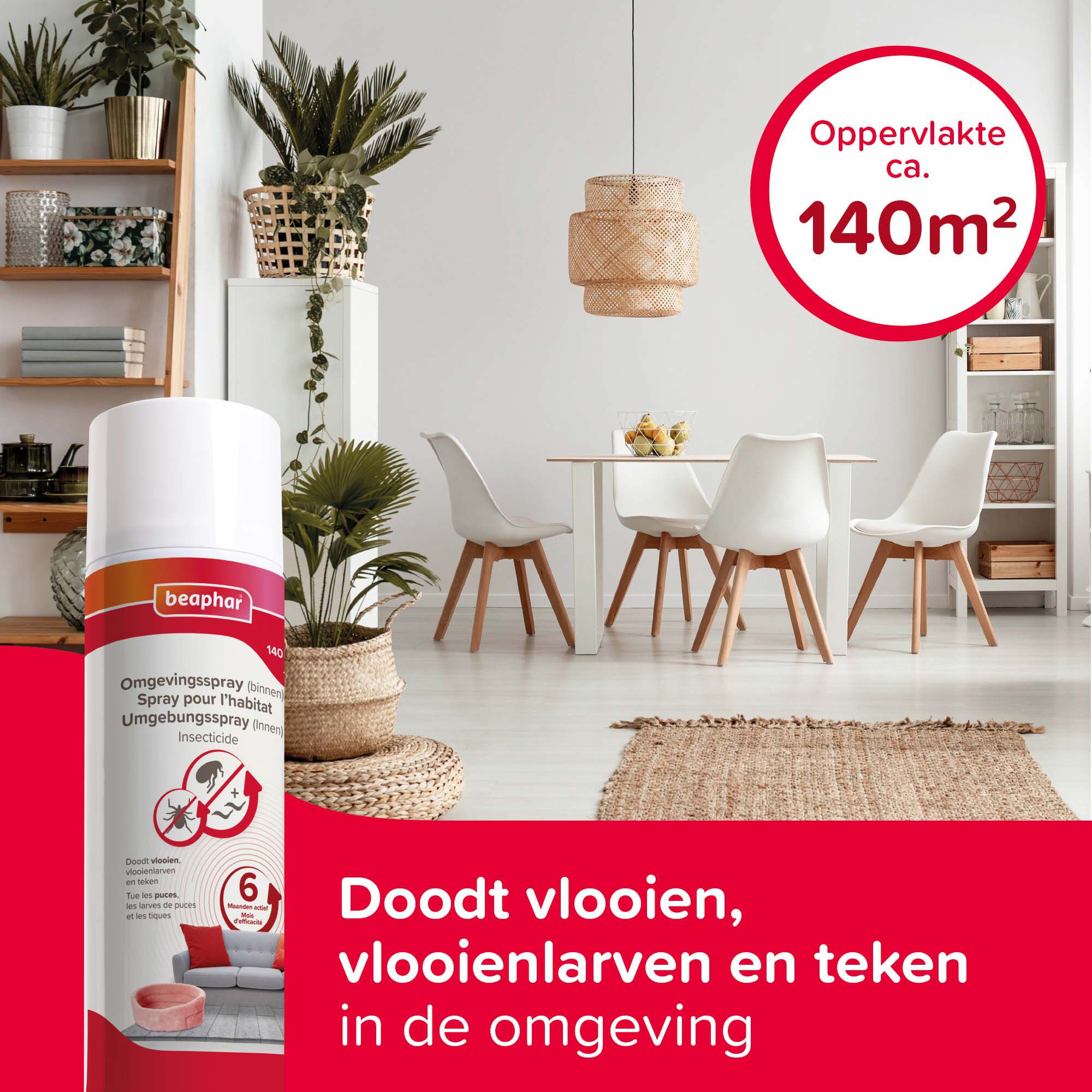Beaphar - Teken en vlooien omgevingsspray - 500
