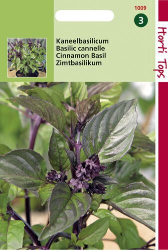 Hortitops Basilicum Ocimum basilicum purpurascens Kaneelsmaak - Kruidenzaden Hortitops Basilicum Ocimum basilicum purpurascens Kaneelsmaak - Kruidenzaden