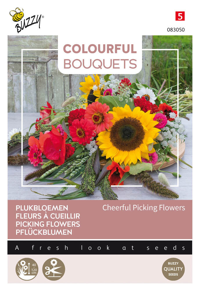 Buzzy Colourful Bouquets Cheerful Picking Flowers - Bloemzaden Buzzy Colourful Bouquets Cheerful Picking Flowers - Bloemzaden