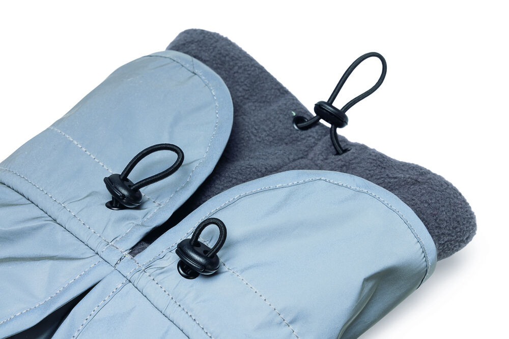 Beeztees Caro reflecterend - Honden regenjas - grijs - 24 cm - XS