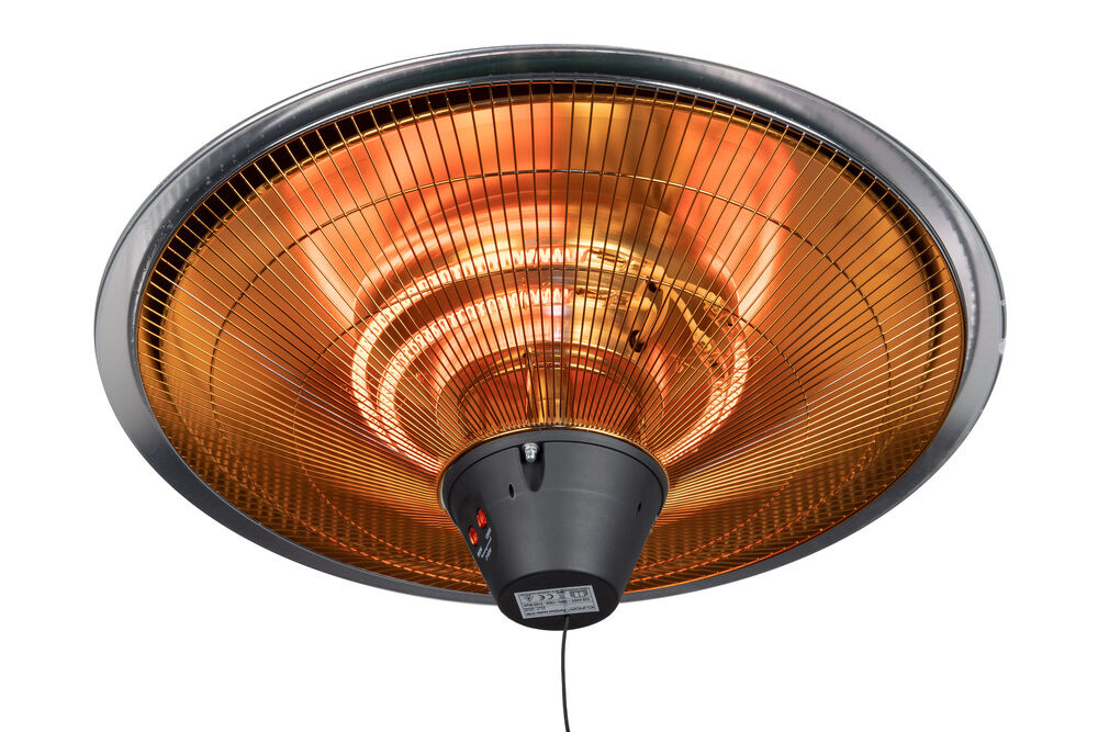 Eurom Partytentheater 2100 - Hangende terrasverwarmer - Grijs - 2100 W