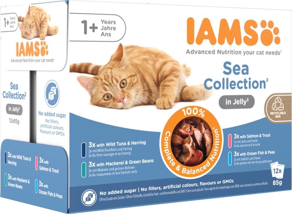 IAMS Delights Sea Collection - Kattenvoer - 12x85 gram