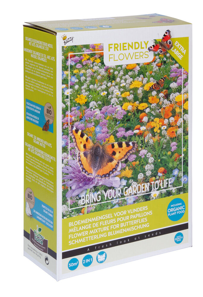 Buzzy Bloemmengsel vlinders 50m2 - Bloemzaden Buzzy Bloemmengsel vlinders 50m2 - Bloemzaden