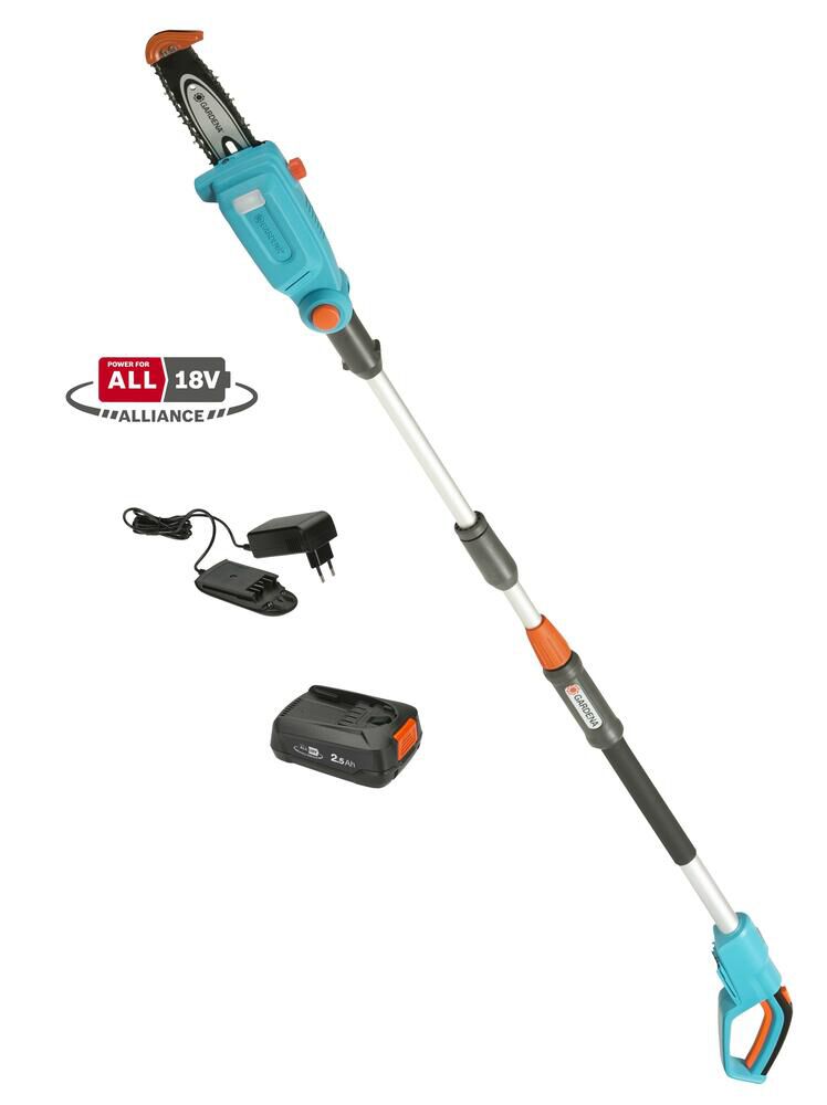 Gardena TCS 20/18 P4A set (incl. Accu en oplader) Telescopische  - Accusnoeizaag Gardena TCS 20/18 P4A set (incl. Accu en oplader) Telescopische  - Accusnoeizaag
