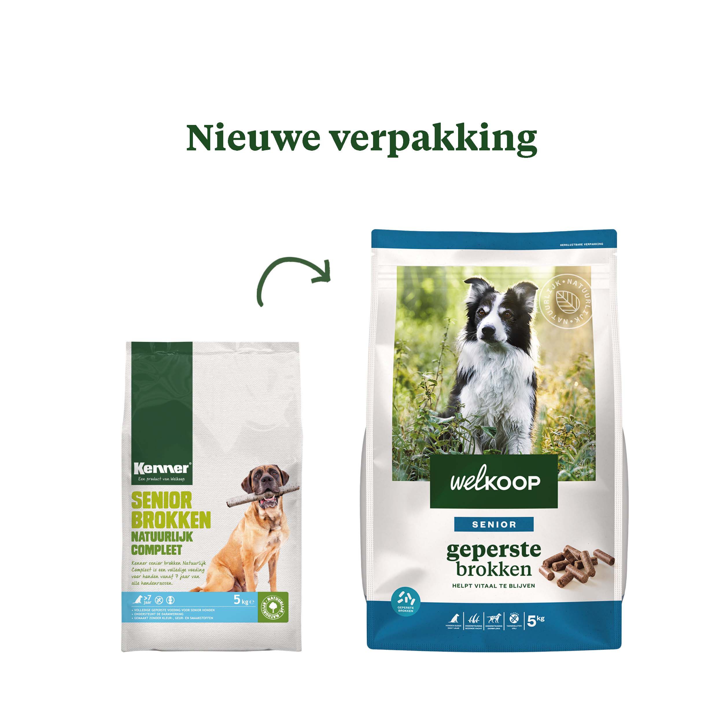Welkoop Senior Geperste brokken - Hondenvoer - 5.00 - Onbekend