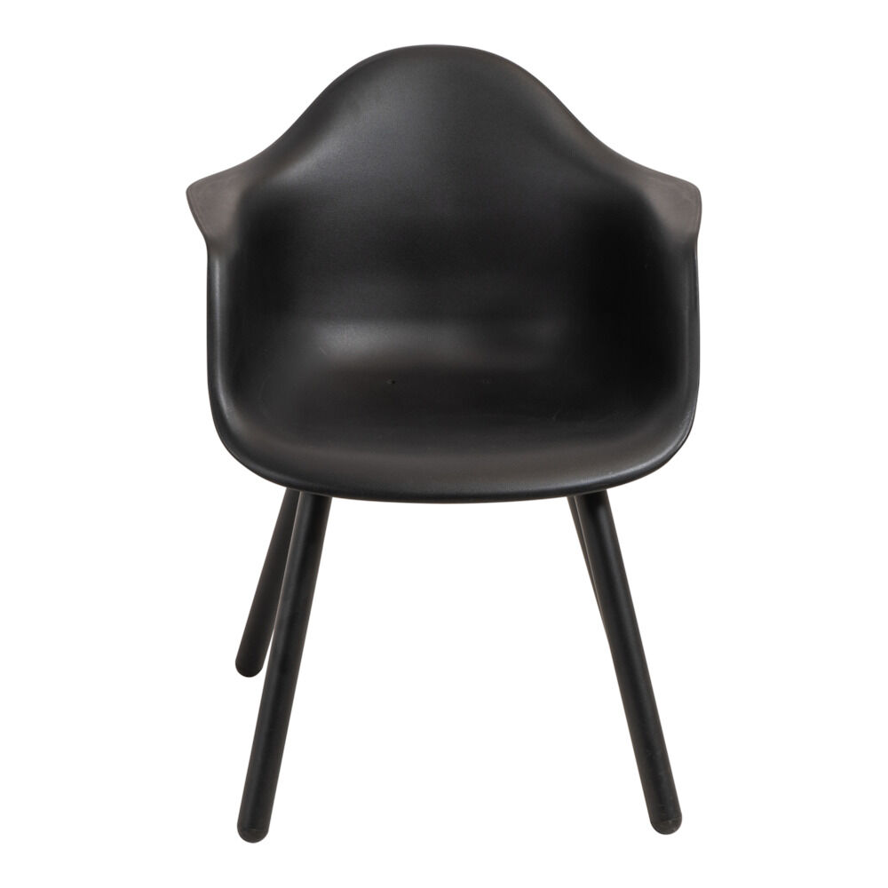 Lesli Living Montreux - Tuinstoel - 1.00 cm - Zwart - 44.00 cm - 63.00 cm