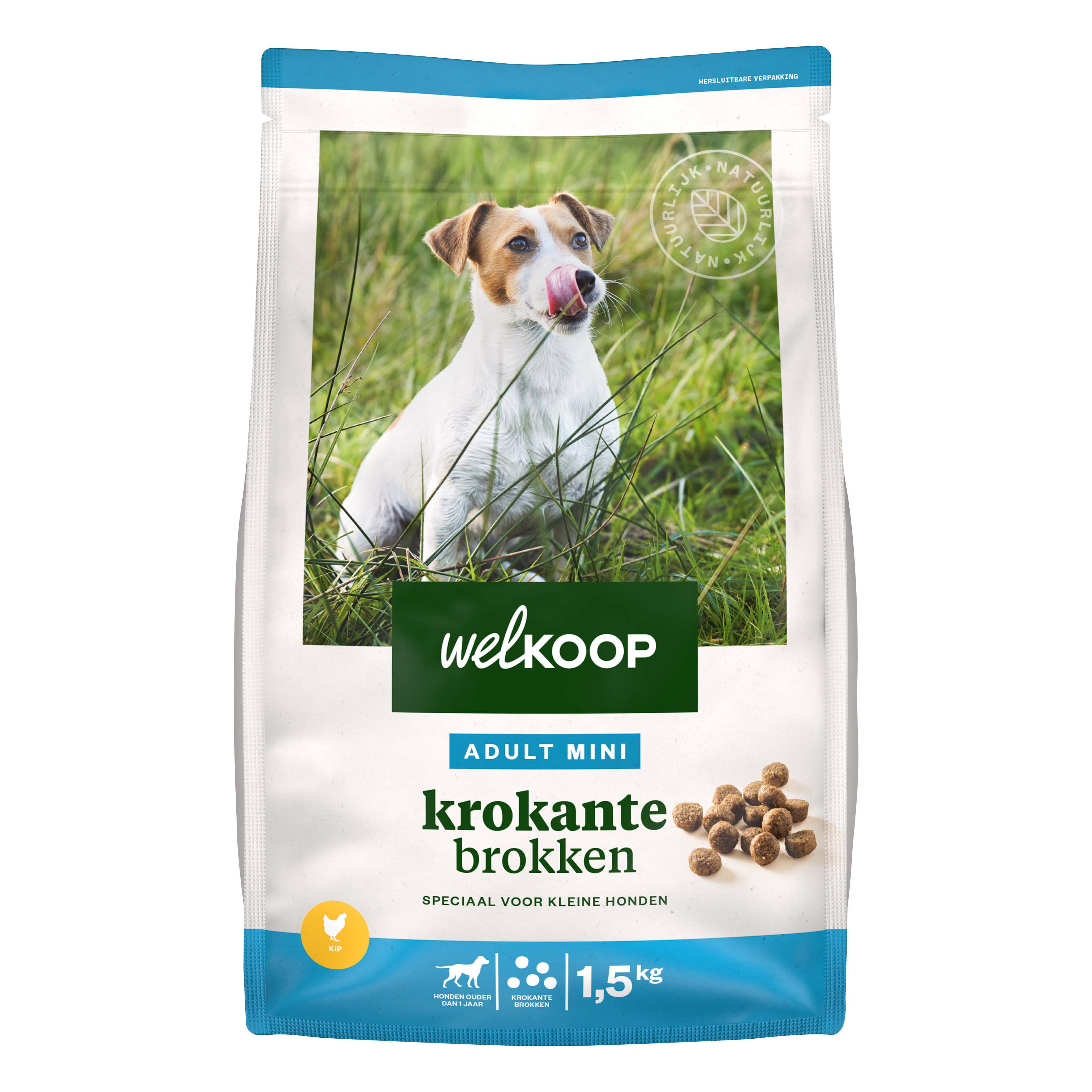 Welkoop Mini Krokante brokken - Hondenvoer Welkoop Mini Krokante brokken - Hondenvoer