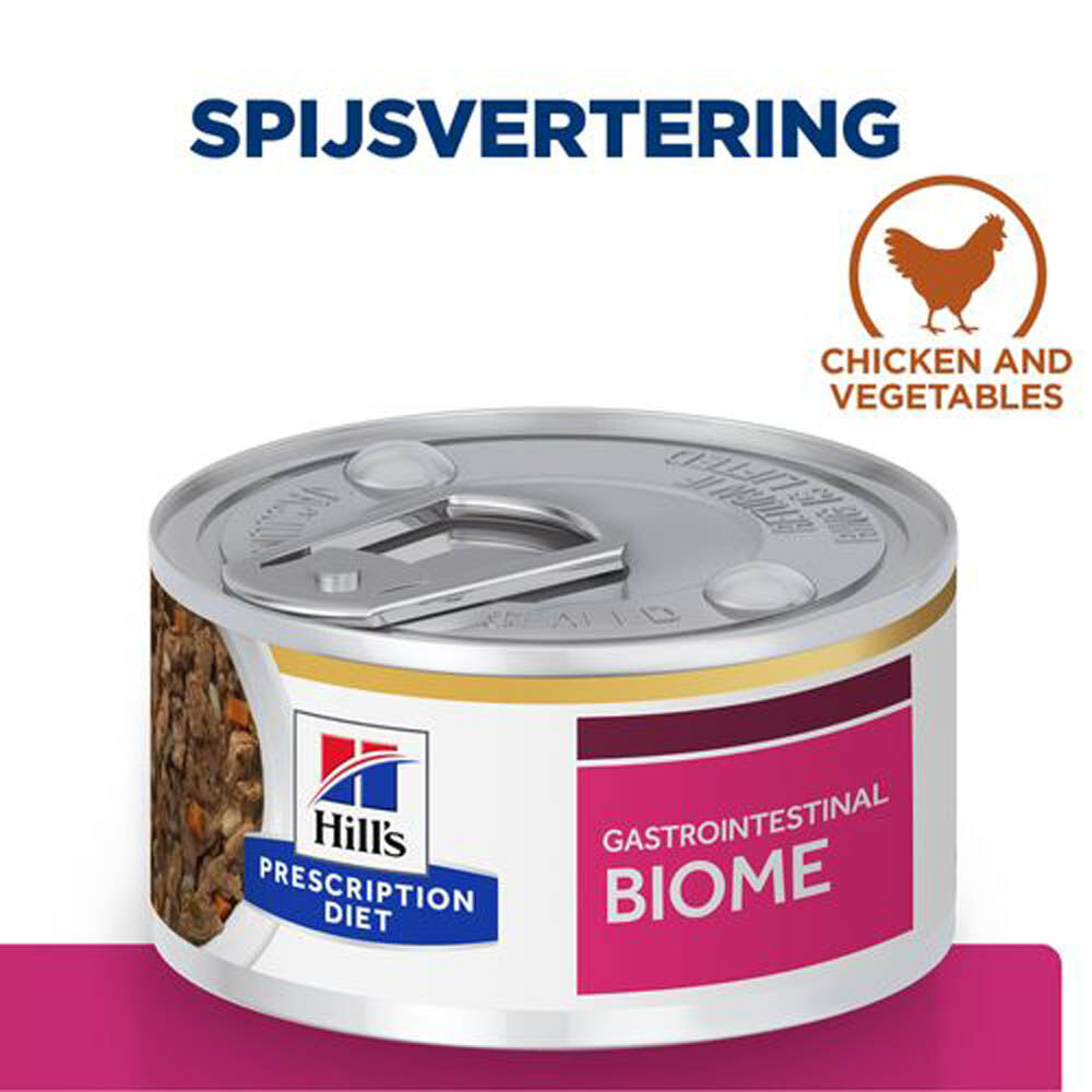 Hill's Prescription Diet Gastrointestinal BIOME - Kattenvoer - Kip - Groente - 82 gram