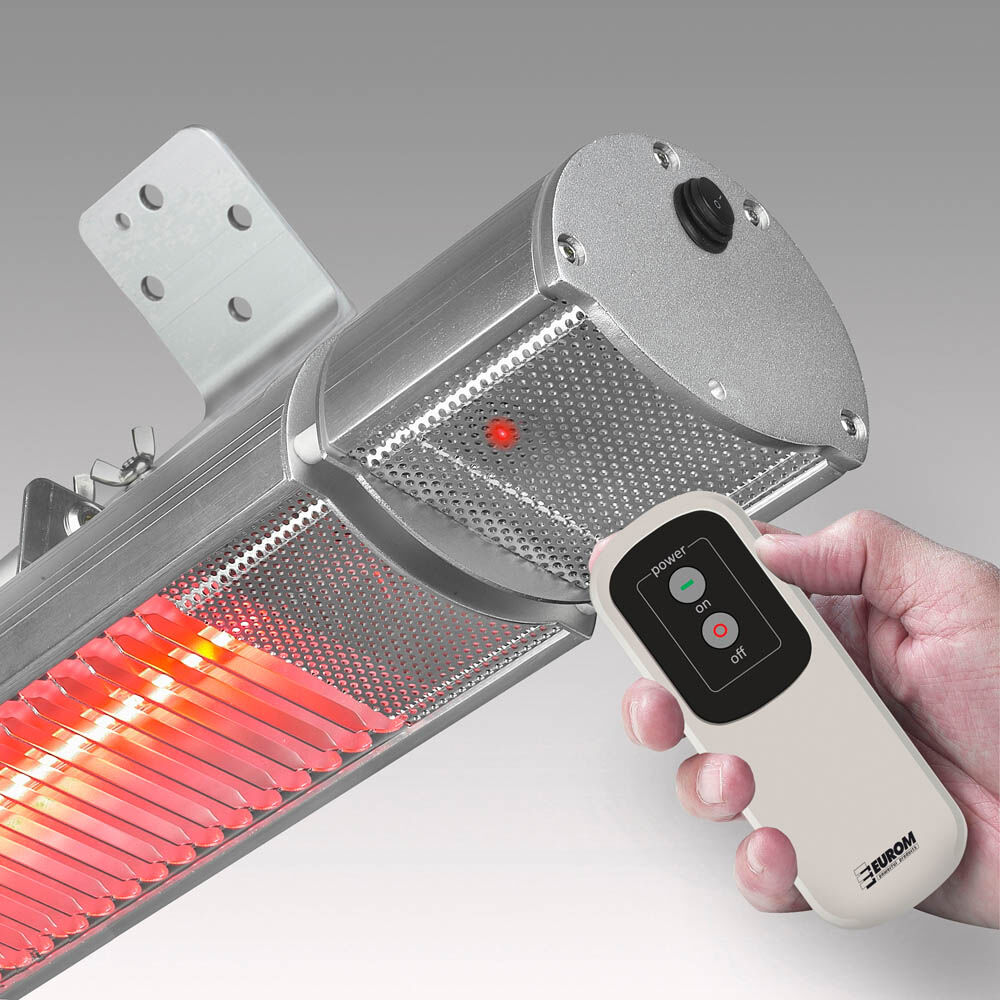 Eurom Golden 1800 RC - Hangende terrasverwarmer - Grijs - 1800 W