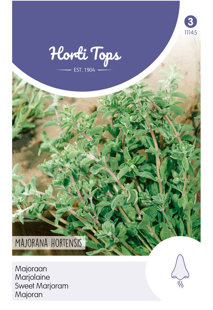 Hortitops Marjoraan Majorana hortensis - Kruidenzaden Hortitops Marjoraan Majorana hortensis - Kruidenzaden