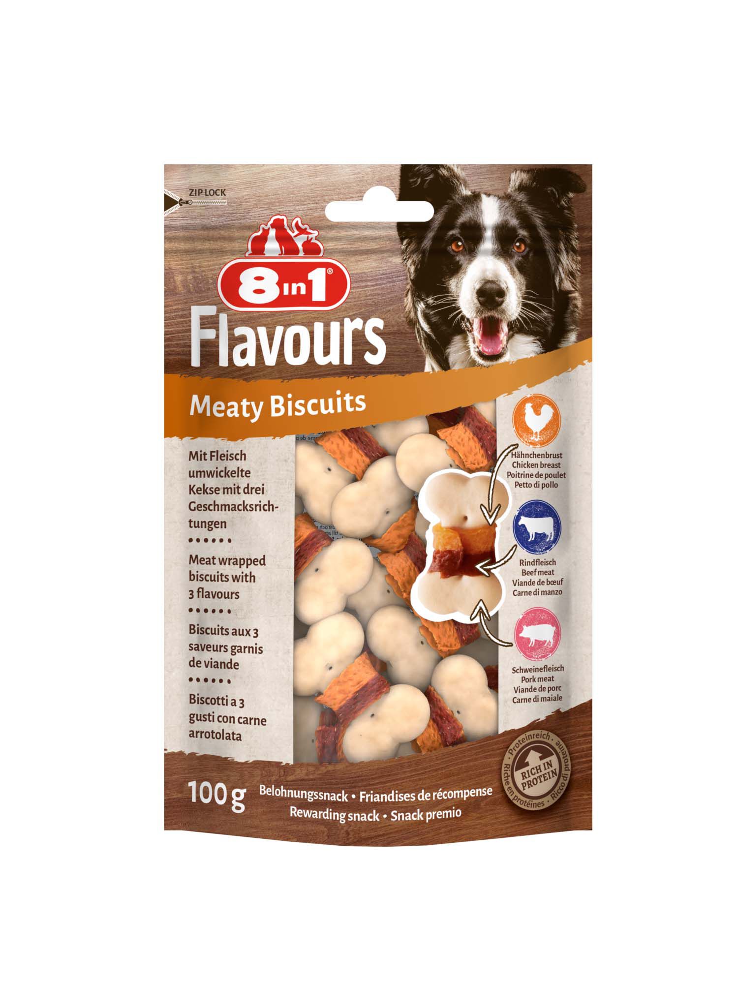 8in1 Meaty Biscuits - Hondensnack