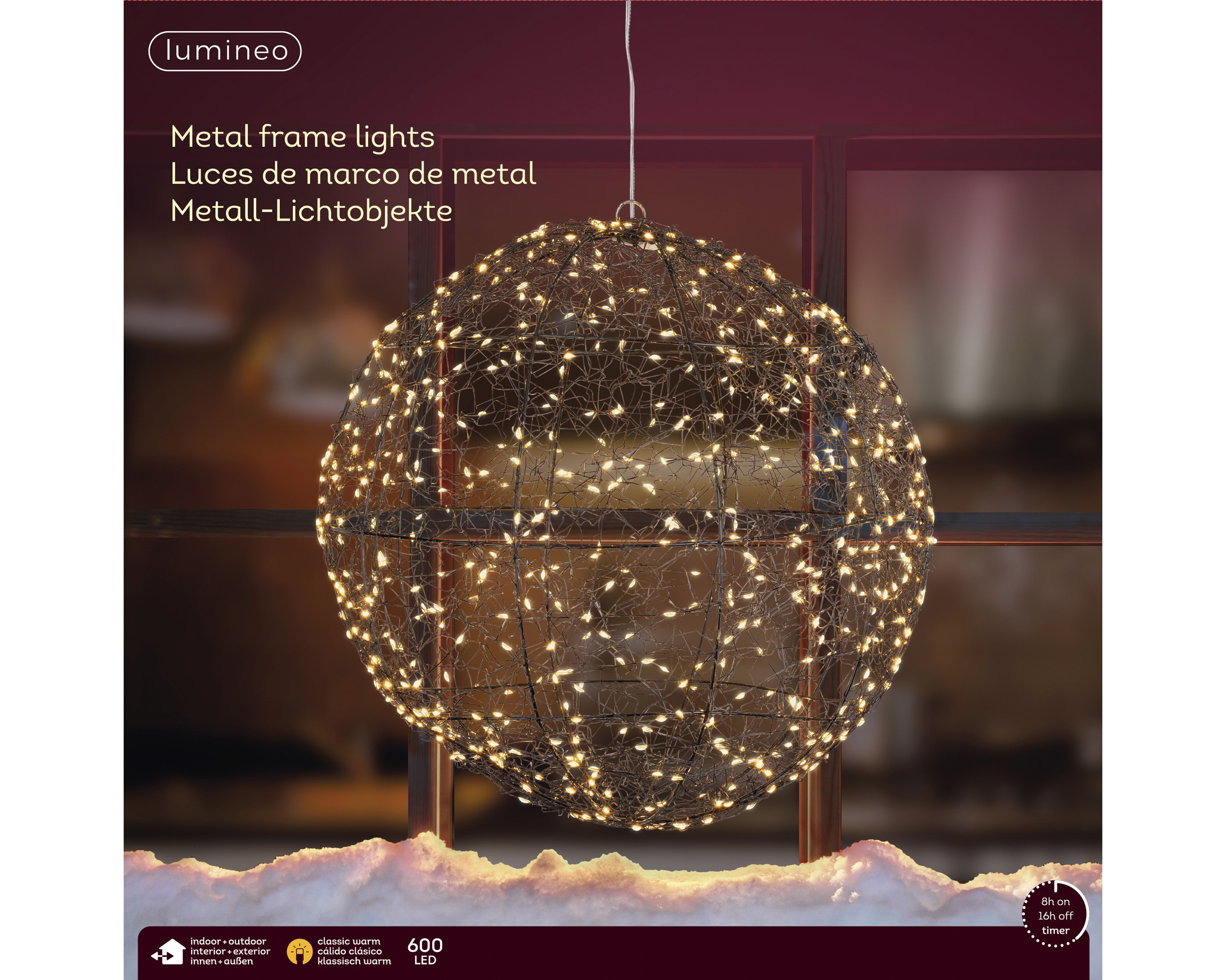 Lumineo Bolvormig - Hanglamp - 600 - 38 cm