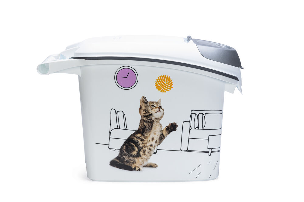 Curver Kat - Voercontainer - 15 l - Wit - 1x23x1 cm