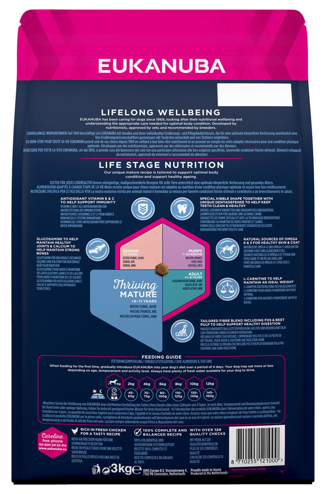 Eukanuba Thriving Mature Small Breed - Hondenvoer - 3 - kip