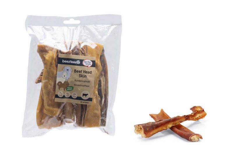 Beeztees Runderkophuid - Hondensnack - 2.00 cm - 4.00 cm - rund - XL - 70.00 cm