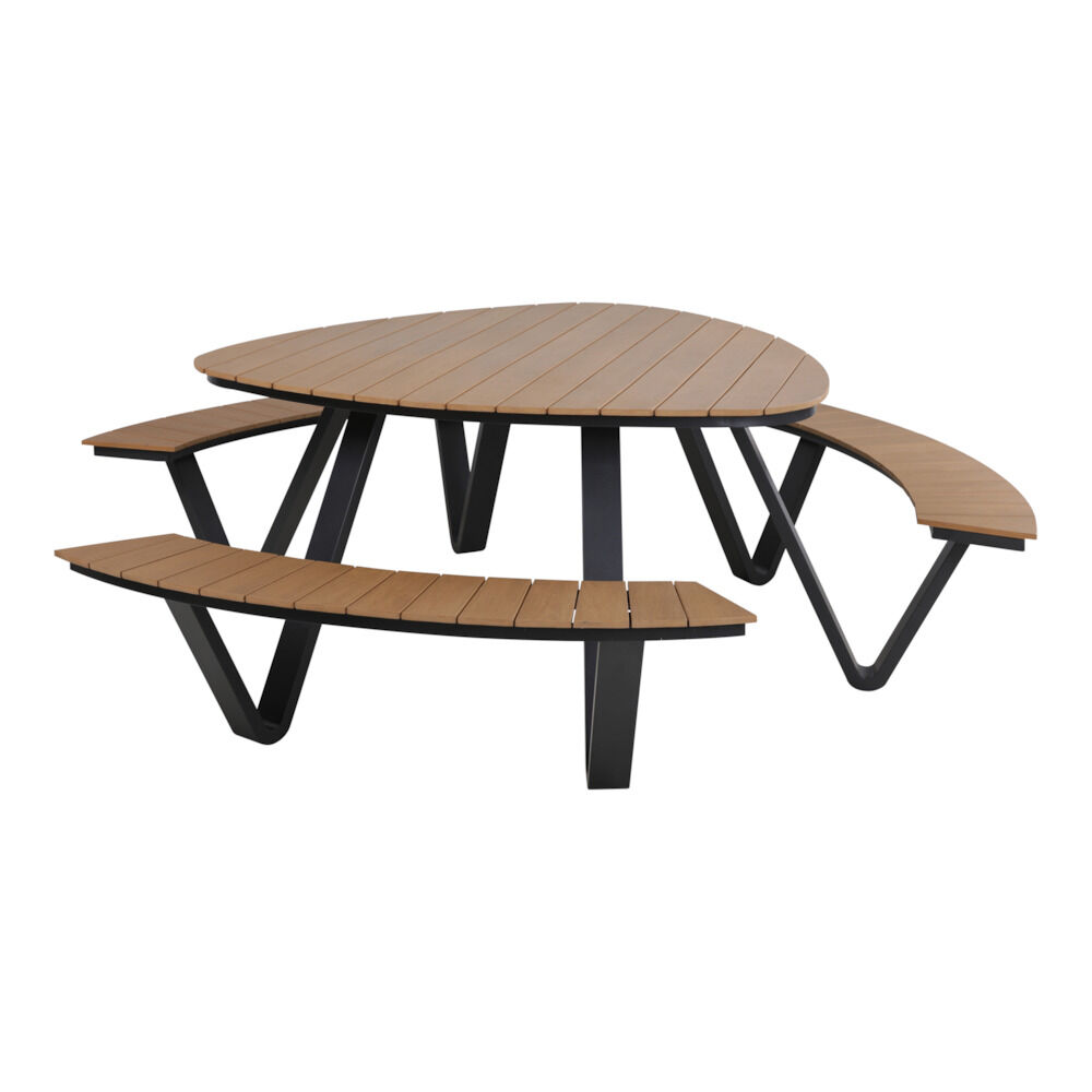 Lesli Living Arezzo - Picknickset - Teaklook - 1x24.5x1 cm