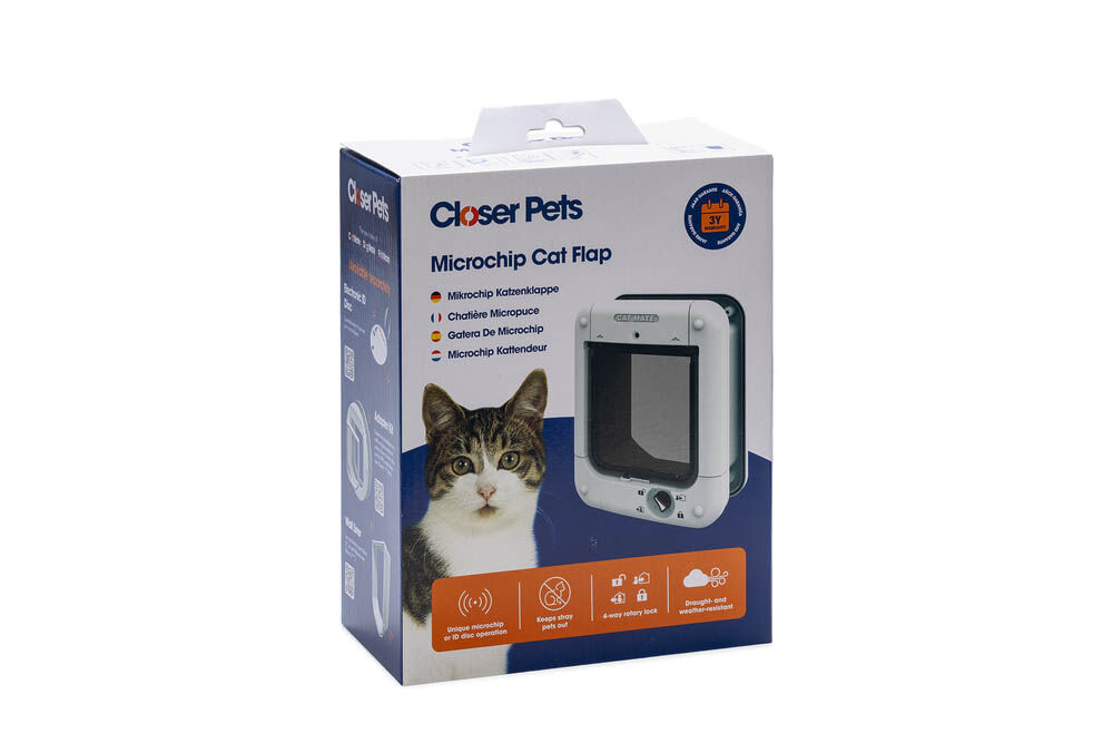 Closer Pets 360 Microchip - Kattenluik - Wit - 27x24.5x11.7 cm