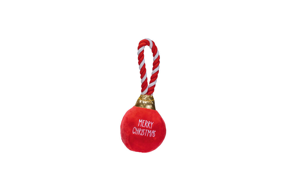 Beeztees Kerstbal Jingle Knuffel - Hondenspeelgoed Beeztees Kerstbal Jingle Knuffel - Hondenspeelgoed