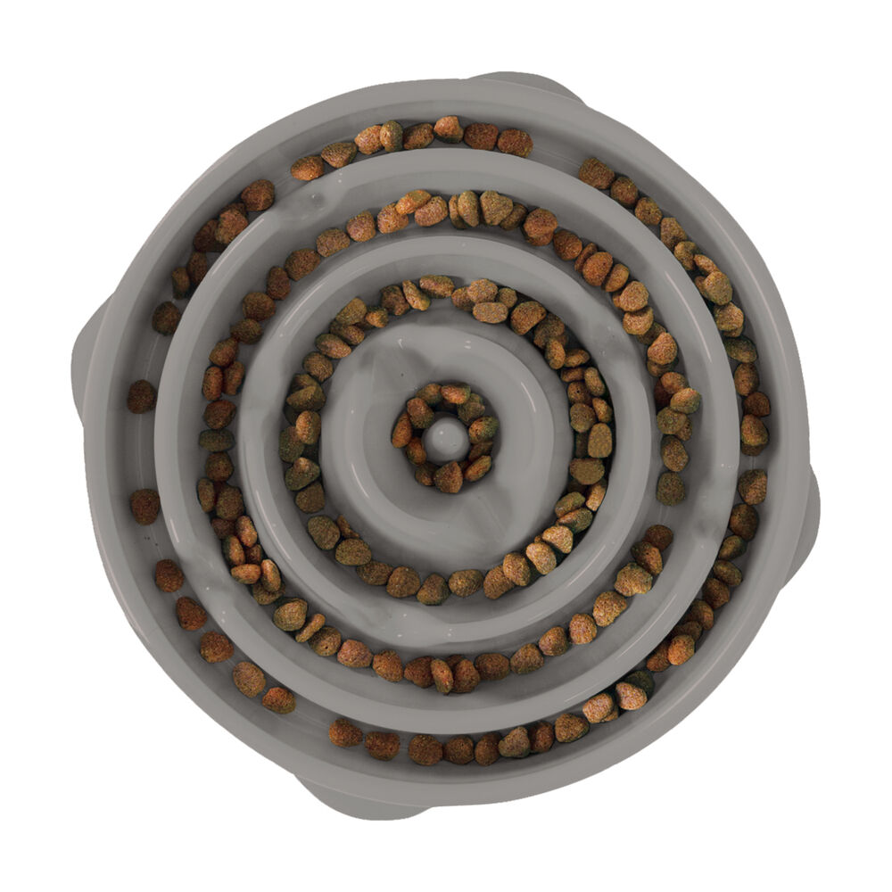 Outward hound Anti- schrokbak - Voerbak - Grijs - 29 cm - L