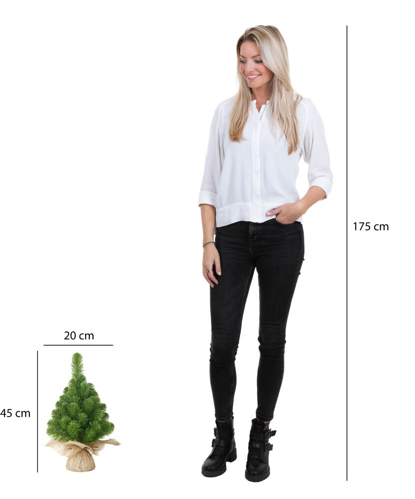 Black box - Kunstkerstboom - 45.00 cm - Groen - 15.00 cm - 23.00 cm - 15.00 cm