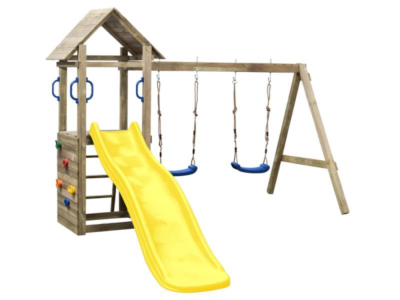 Swing King Maria - Speeltoestel - Geel - Hout