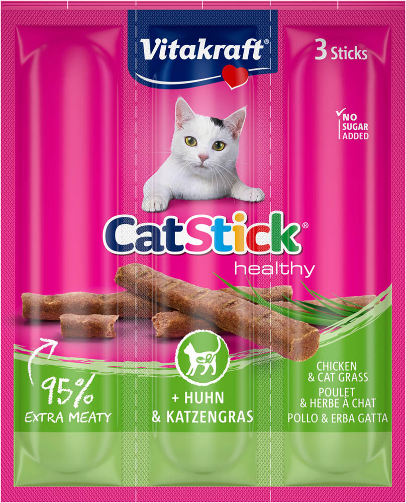 Vitakraft Cat Stick Healthy - Kattensnack - 3 - kip