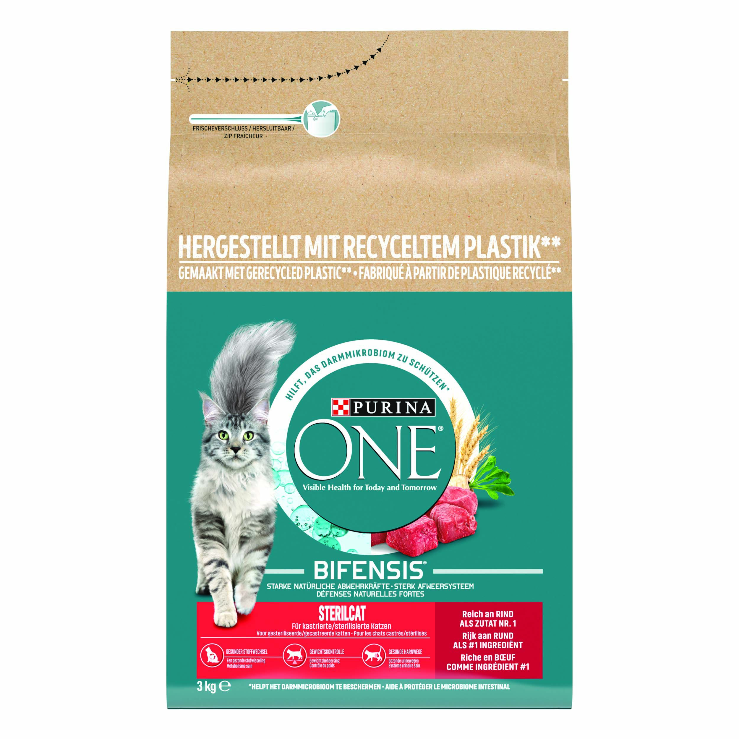 Purina One Sterilcat - Kattenvoer - 3 - rund