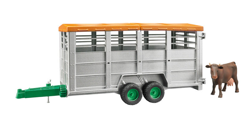Bruder Veetransportaanhanger met koe 1:16 - Trailers & Aanhangers