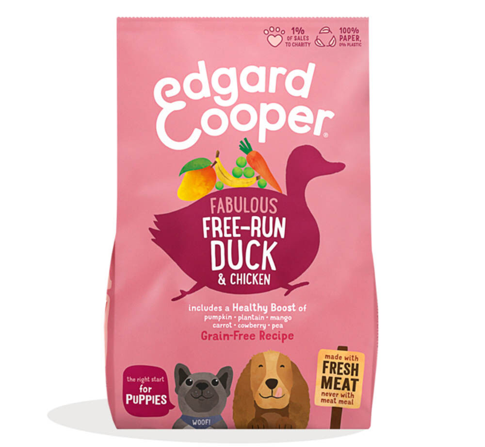 Edgard & Cooper Puppy - Hondenvoer - Eend - Kip - 700 gram