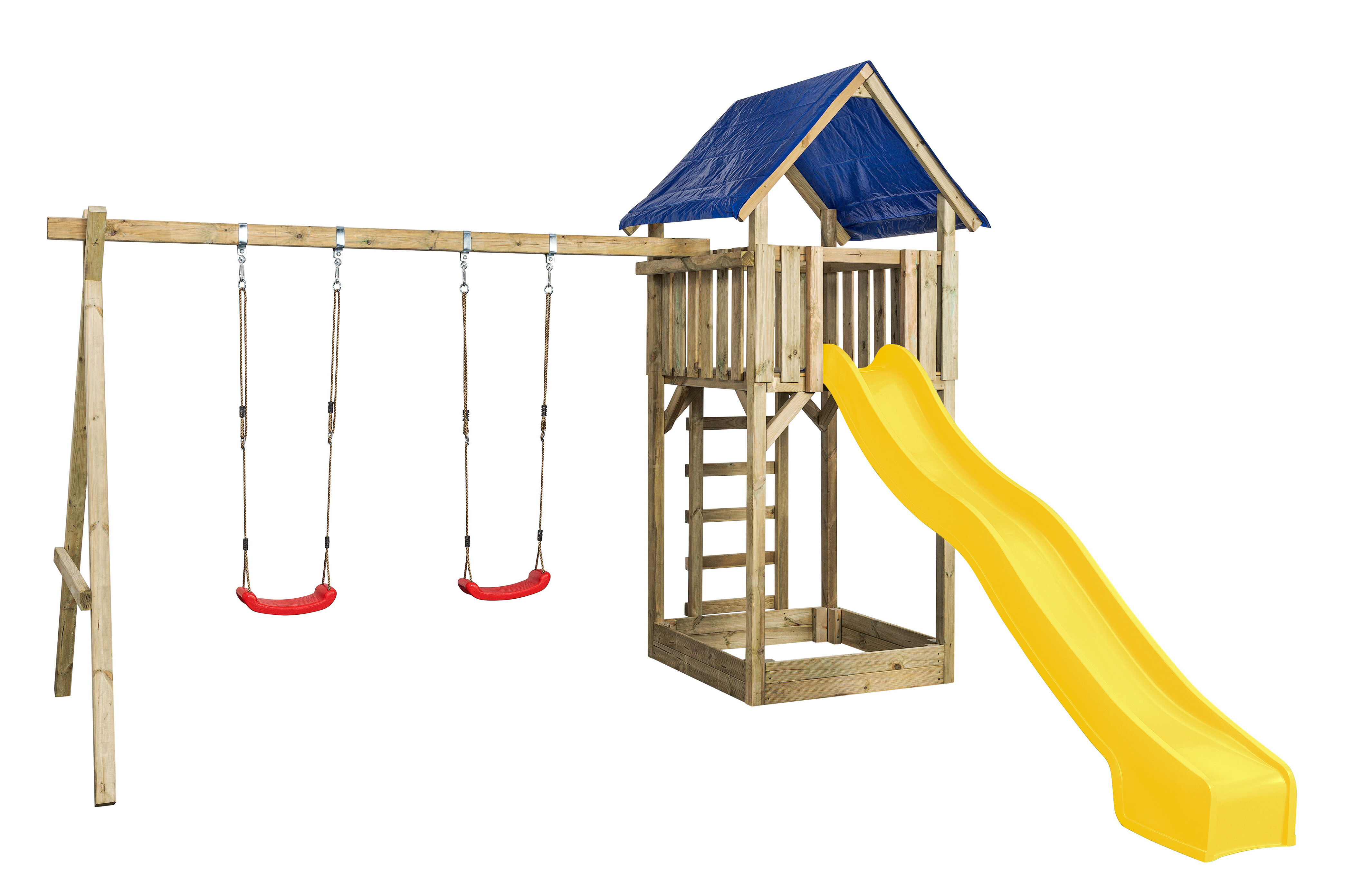 Swing King Jonas - Speeltoestel - Geel - Hout Swing King Jonas - Speeltoestel - Geel - Hout