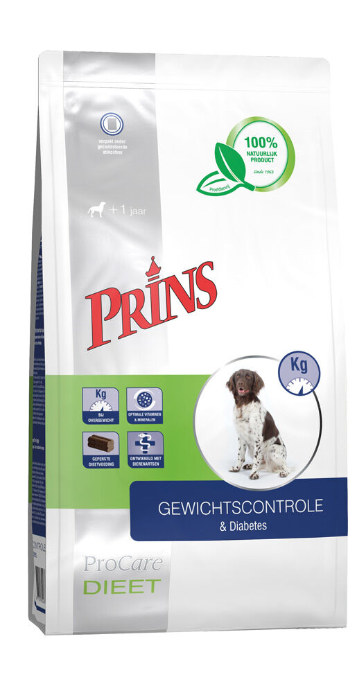 Prins Dieet ProCare Gewichtscontrole & Diabetes - Hondenvoer veterinair - 3 - gevogelte Prins Dieet ProCare Gewichtscontrole & Diabetes - Hondenvoer veterinair - 3 - gevogelte