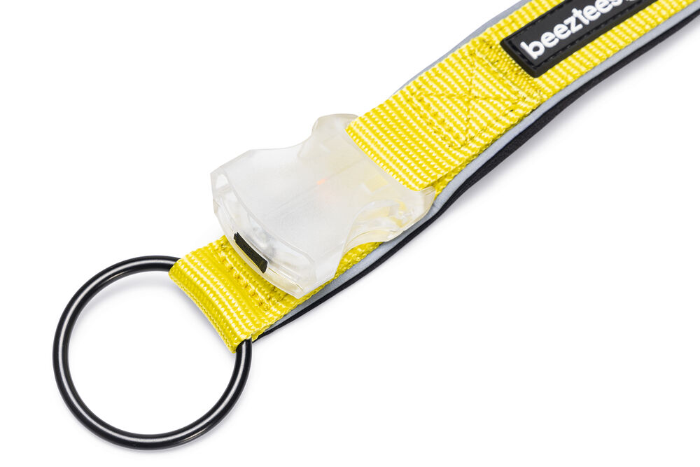 Beeztees Parinca - Lichtende Halsband - Hond - 31.00 cm - Geel - 4.20 cm - 50 tot 55 cm - 4.50 cm