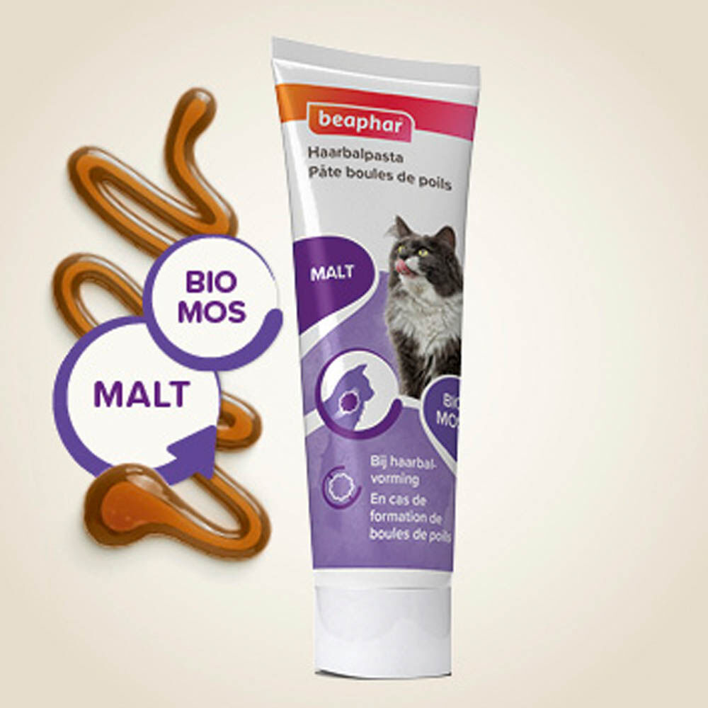 Beaphar Duo - Active Met Malt  - Haarbalpasta - 17.50 cm - 100.00 - 5.00 cm - 3.50 cm