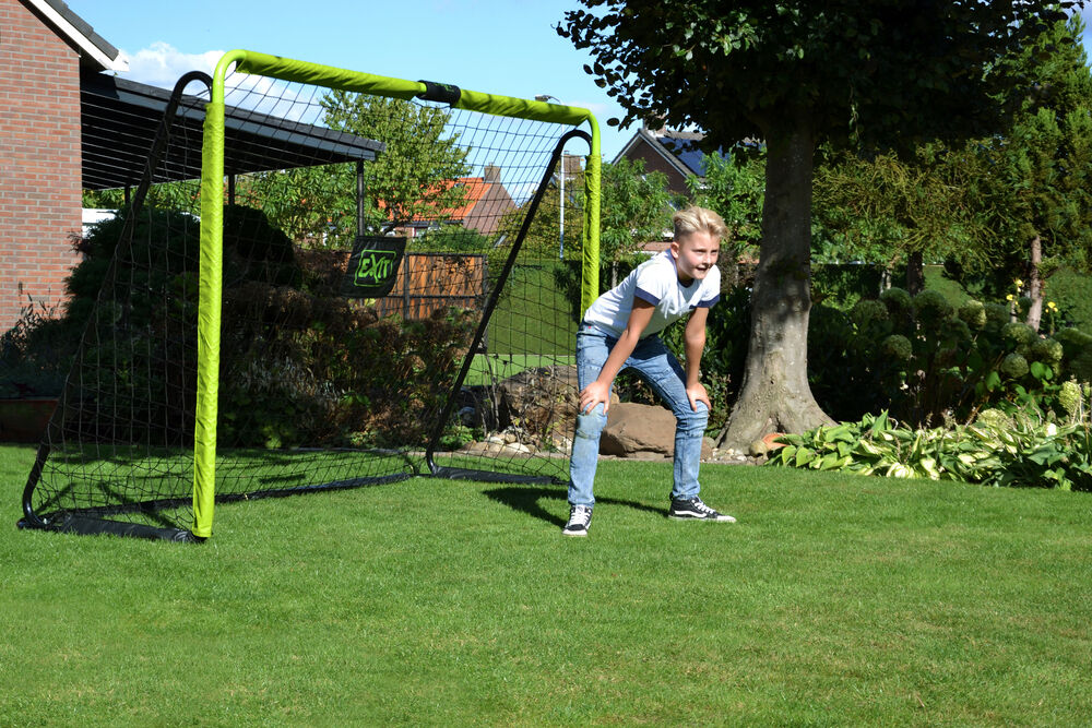 EXIT Tempo 3000 - Voetbalgoal - Groen/zwart - 200x307x120 cm