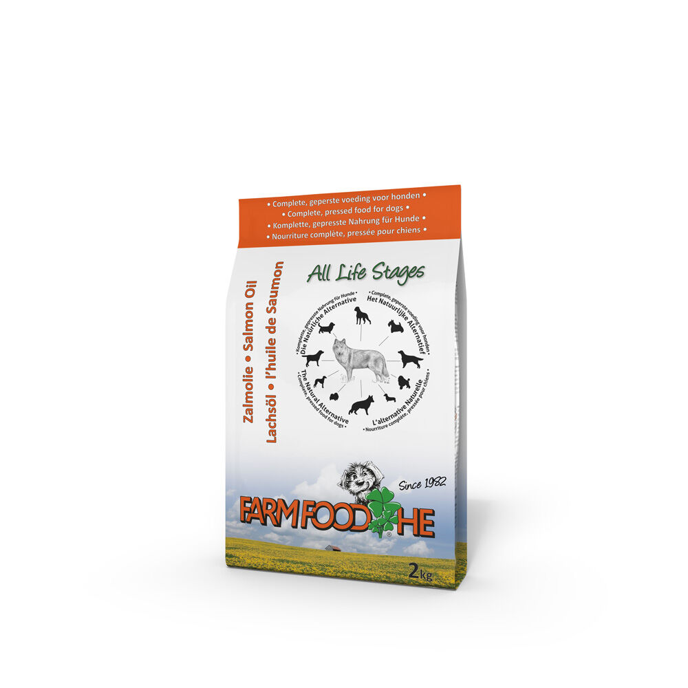 Farm Food HE Zalmolie Standaard - Hondenvoer - 2.00 - Zalm