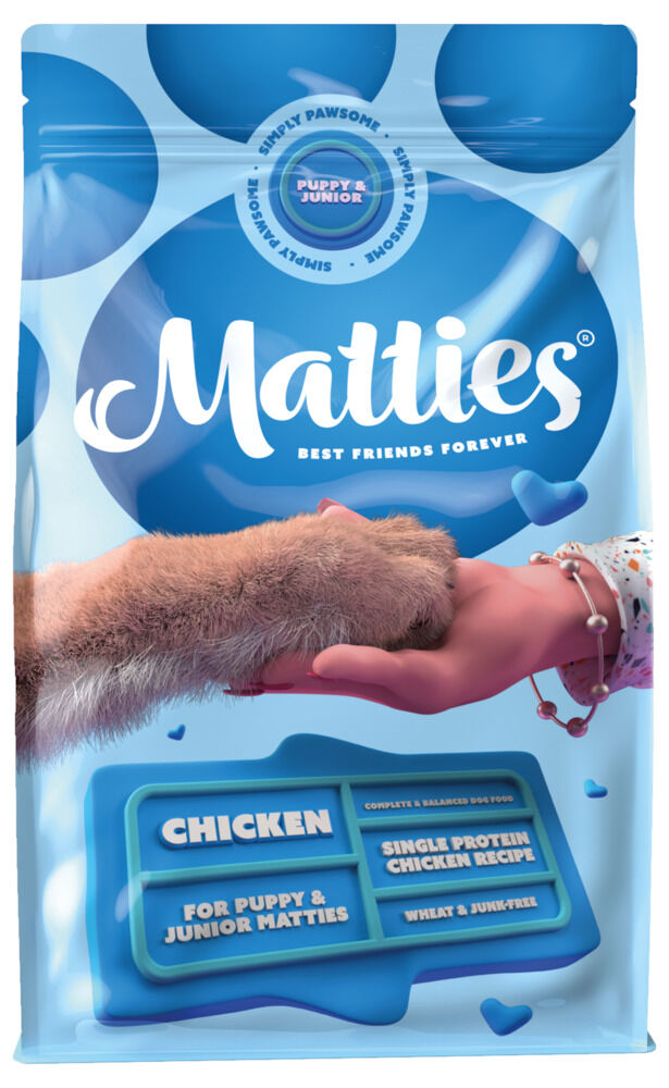 Matties Puppy & Junior - Hondenvoer - Kip - 3 kg